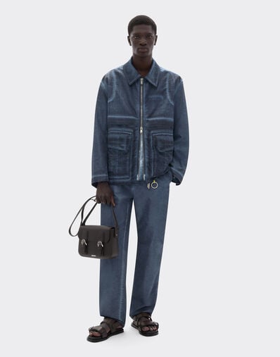 Ferrari Pantalon chino en gabardine de nylon Ultramarine 50062f