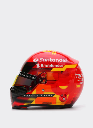 Ferrari Mini-casque Carlos Sainz à l'échelle 1:2 - Édition spéciale Espagne 2024 Rouge F1355f