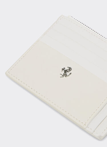 Ferrari Ferrari GT card holder in smooth leather Ecru 22150f