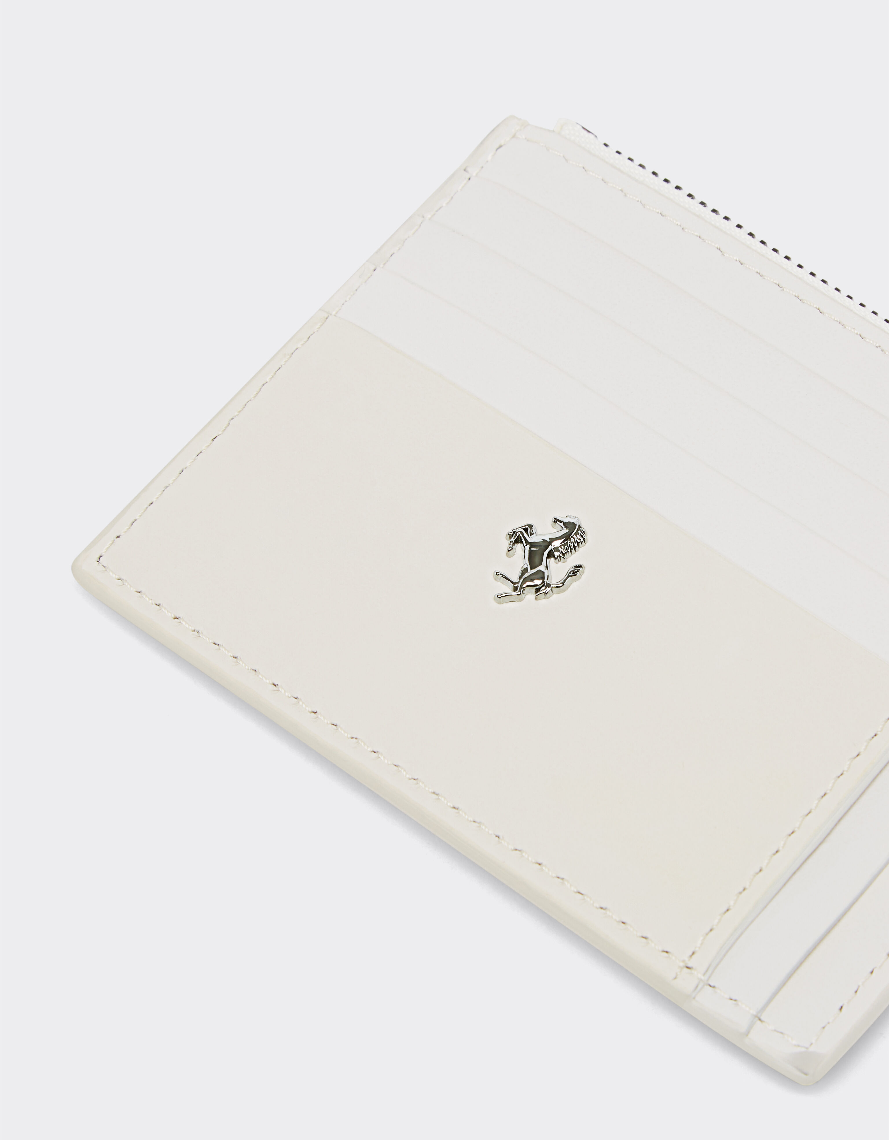 Ferrari Ferrari GT card holder in smooth leather Ecru 22150f