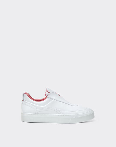 Ferrari Nappa leather trainers with embossed logo Bianco Ottico CSMSN0001XL00004f