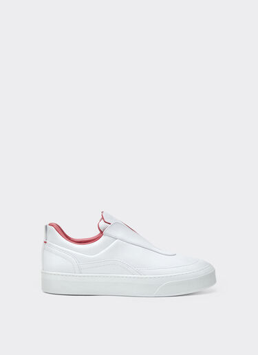 Ferrari Nappa leather trainers with embossed logo Bianco Ottico CSMSN0001XL00004f