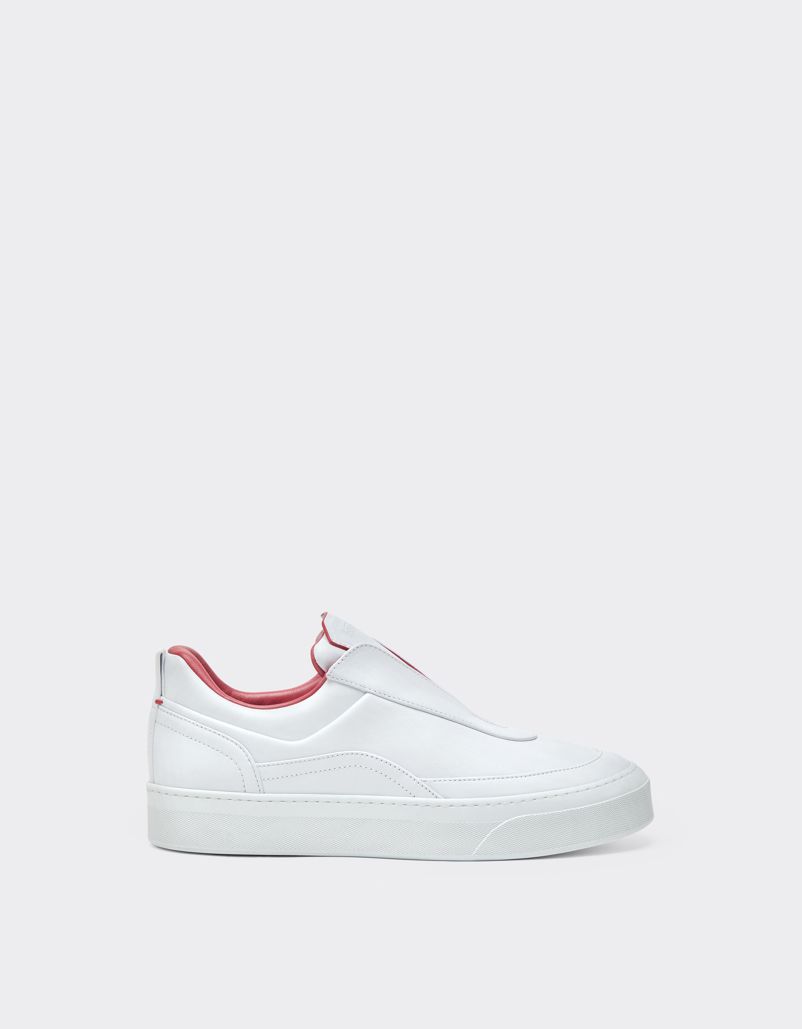 Ferrari Nappa leather trainers with embossed logo Bianco Ottico CSMSN0001XL00004f