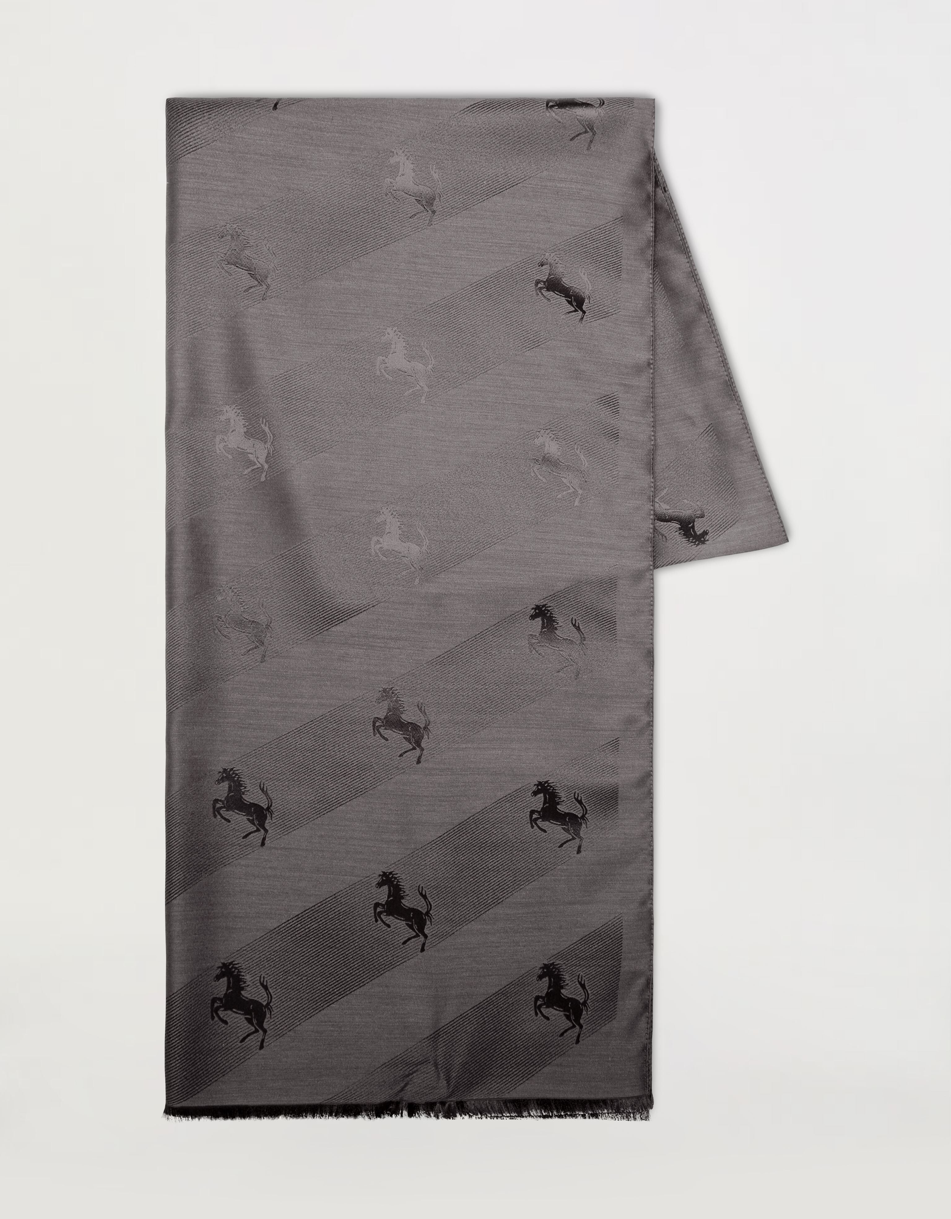 Ferrari Wool and silk scarf with Prancing Horse motif Ingrid 47072f