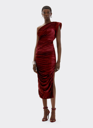 Ferrari Velvet-effect jersey top Mahogany 49294f