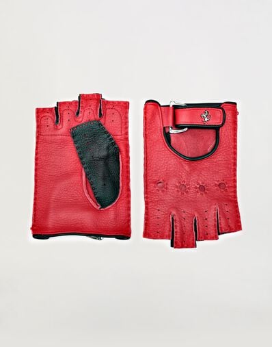 Ferrari Gants de conduite en cuir avec Cheval cabré Rosso Corsa 47148f