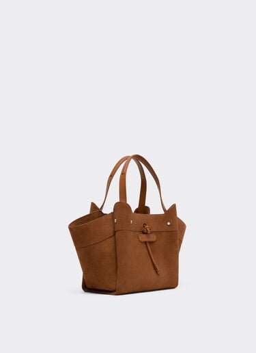 Ferrari Mini suede tote bag Jute 50594f