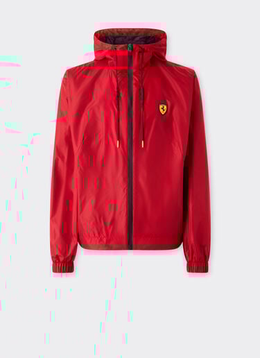  Nylon-Windjacke mit Ferrari-Wappen Rosso SWMOU0004WNY0003f