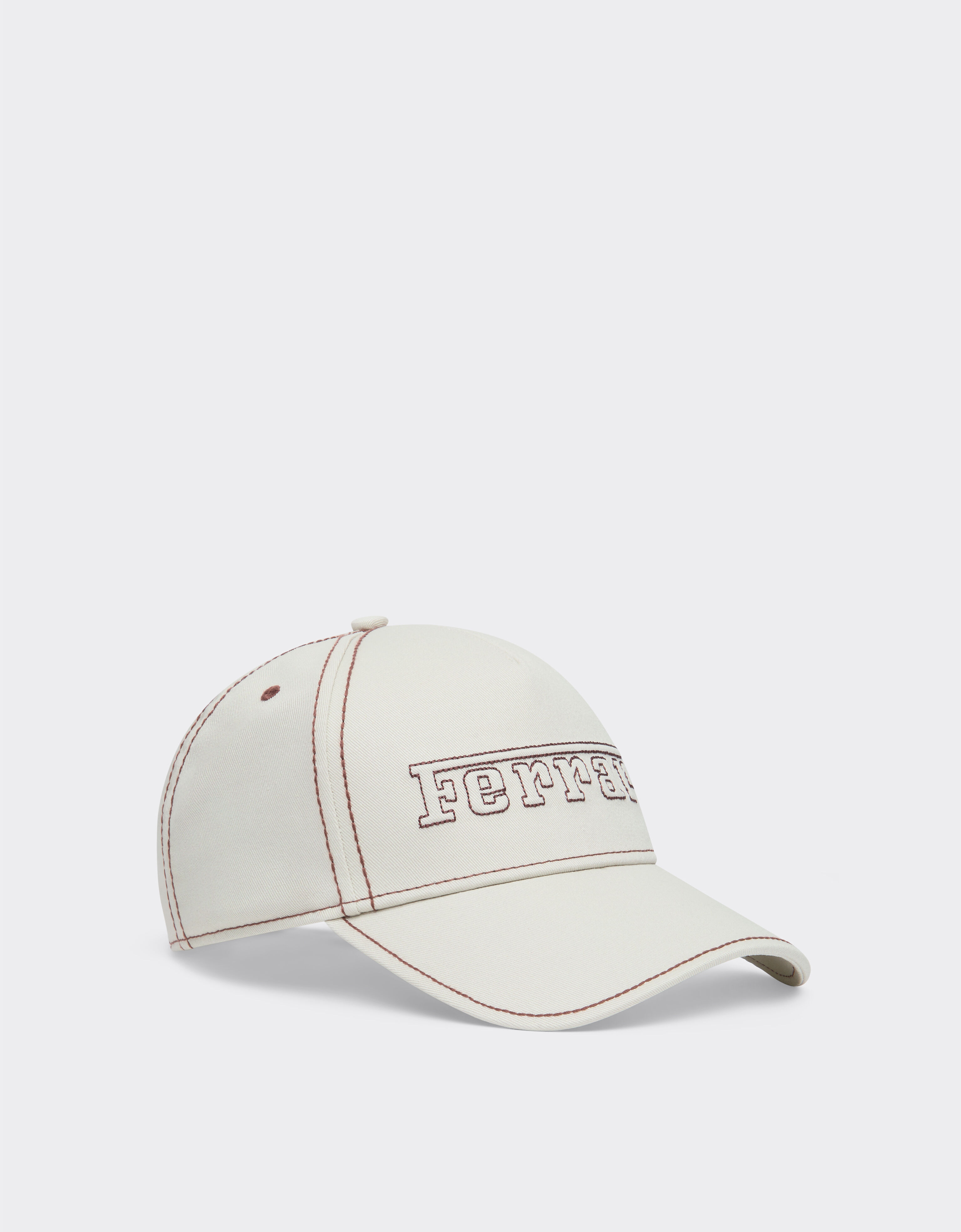 Ferrari Baseball cap with Ferrari logo Chalk 49116f