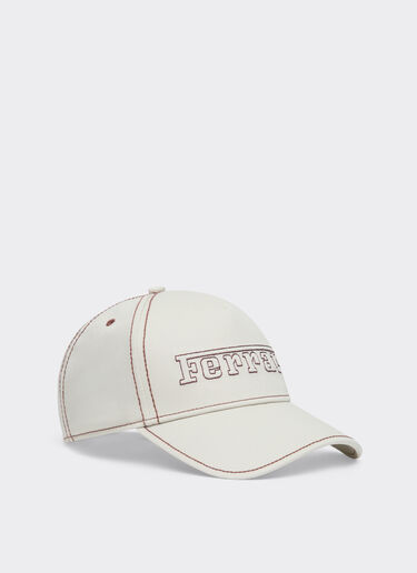 Baseball cap with Ferrari logo Ferrari Baseball cap with Ferrari logo Chalk 49116f