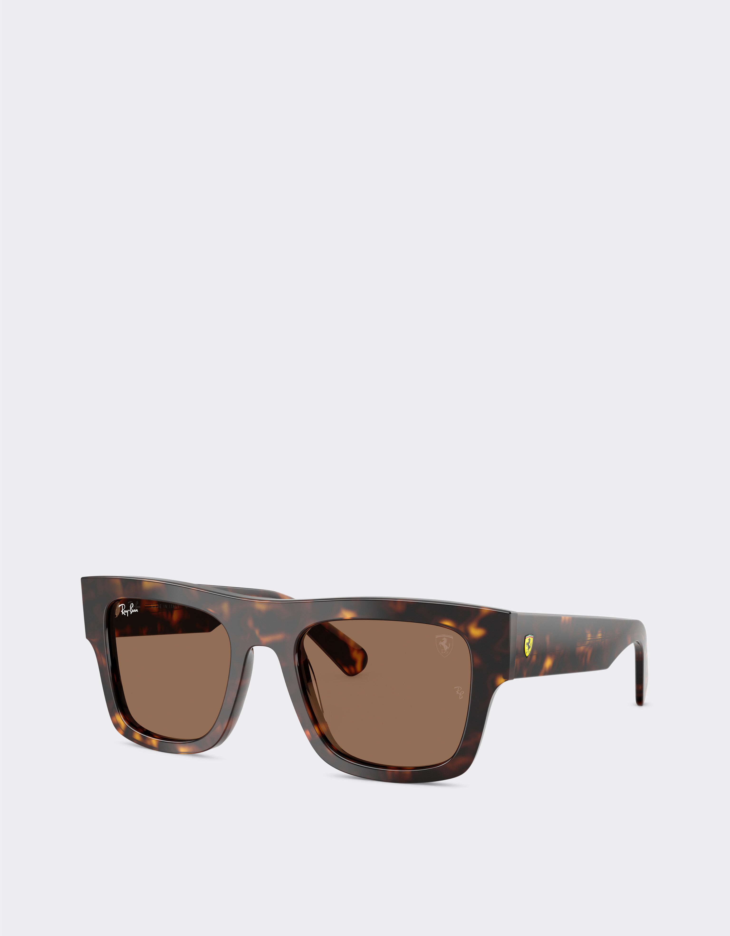 Ferrari Ray-Ban for Scuderia Ferrari RB2217M in havana acetate with dark brown lenses Beige LA01Hf
