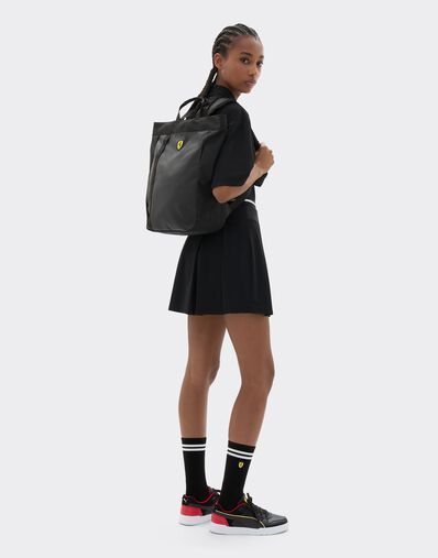  Tote backpack with Ferrari Scudetto Nero SBNBP0016HMM0032f