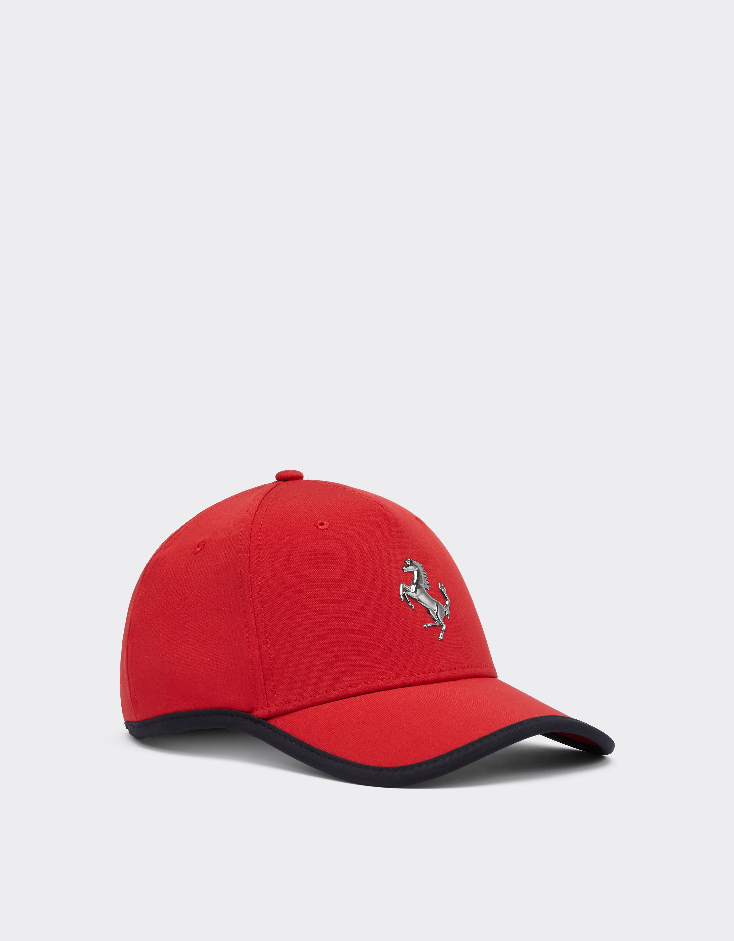 Ferrari Baseball cap con Cavallino Rampante in metallo Rosso Corsa 20815f
