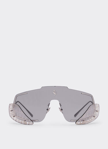 Ferrari Lunettes de soleil Ferrari avec verres effet miroir argenté Argent F0404f