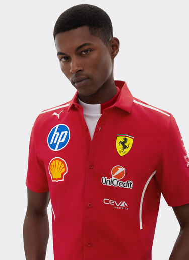 Ferrari Puma for Scuderia Ferrari HP 2025 Team shirt Cherry LA01Zf