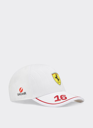 Ferrari Puma for Scuderia Ferrari HP Miami Special Edition Leclerc baseball cap Optical White LA048f