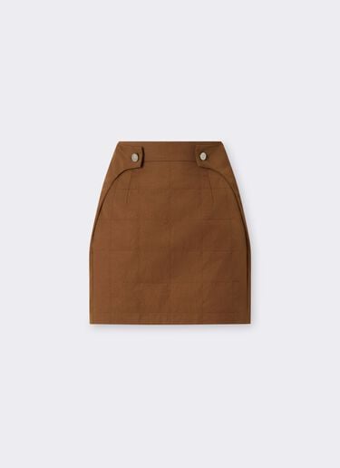 Falda de gabardina reciclada Ferrari Falda de gabardina reciclada Caffè CWWSK0016WPA0005f