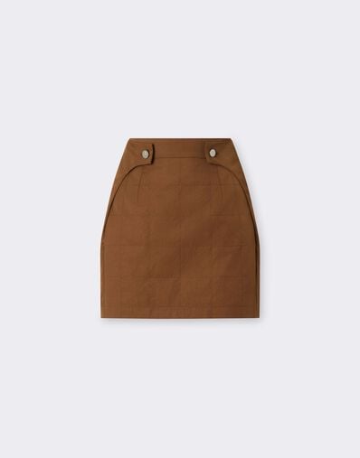 Gonna in Gabardine Riciclato Ferrari Gonna in Gabardine Riciclato Caffè CWWSK0016WPA0005f