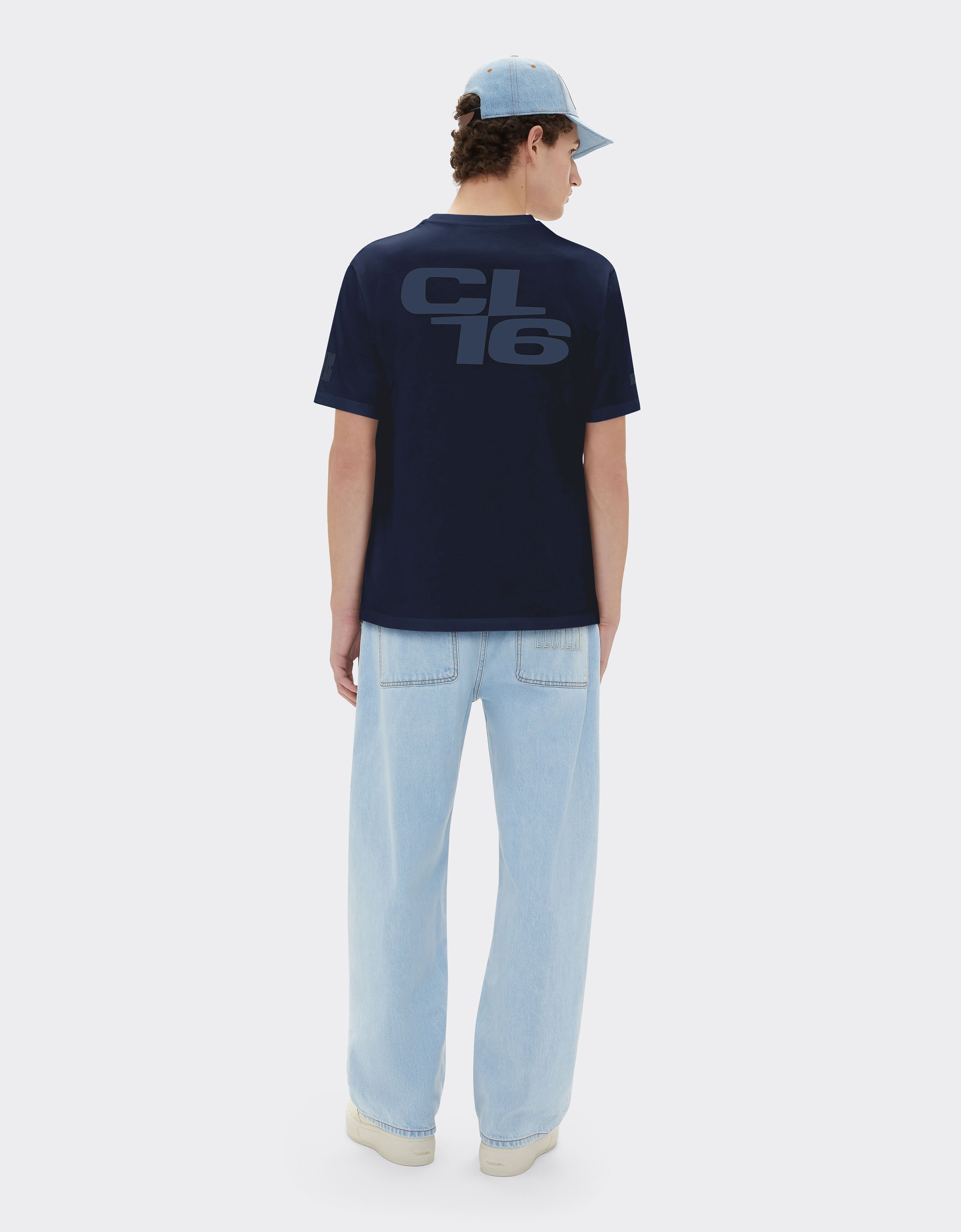 Ferrari Ferrari x Charles Leclerc T-shirt with Ferrari logo Navy 22293f