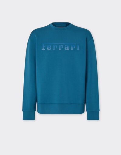 Ferrari Scuba sweatshirt with Ferrari logo Peacock 20518f