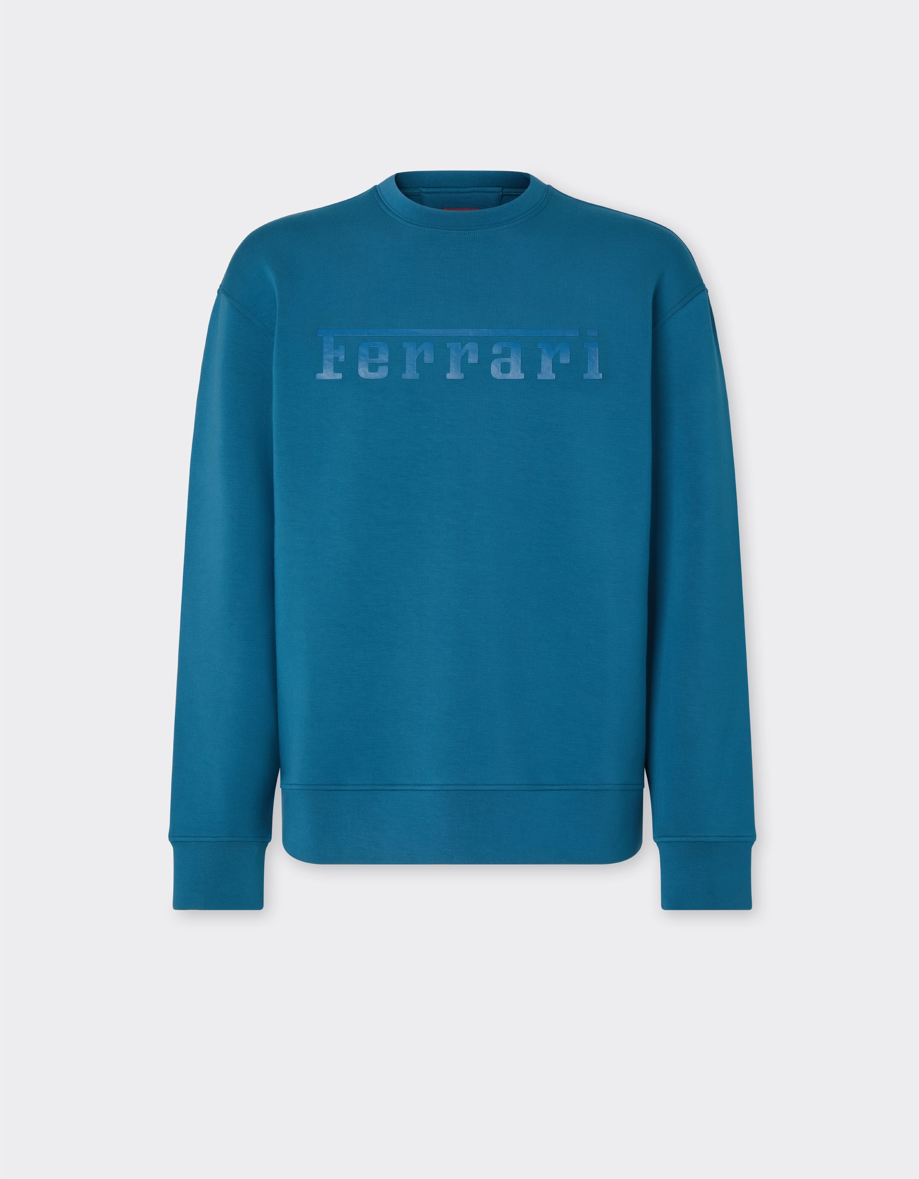 Ferrari Scuba sweatshirt with Ferrari logo Peacock 20518f