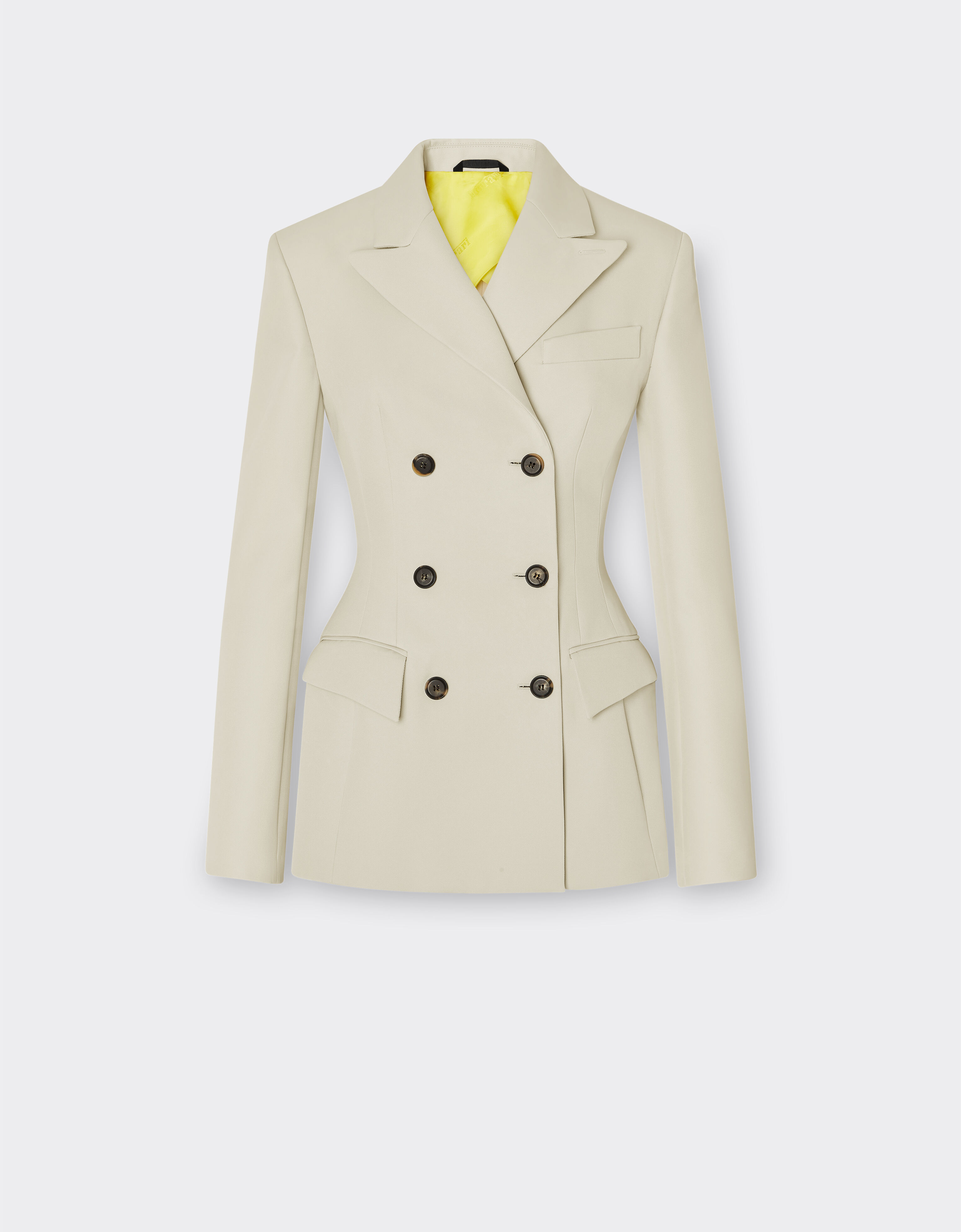 Ferrari Blazer in two-tone double-sided tech fabric Ecru 21755f