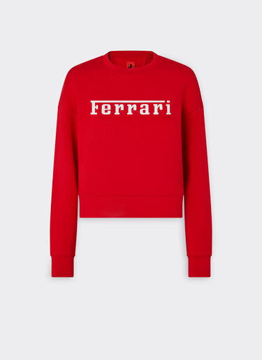 Ferrari Sweat-shirt Scuba avec logo Ferrari Rosso Corsa 20520f