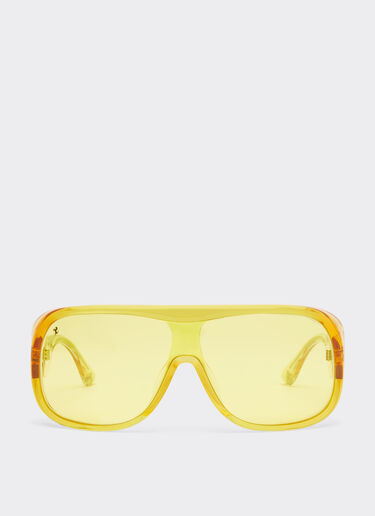 Ferrari Ferrari sunglasses in transparent yellow acetate with yellow lenses Yellow F1278f