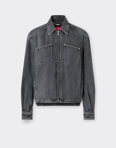 Dark marbled denim jacket Ferrari Dark marbled denim jacket Granite Gray 49945f