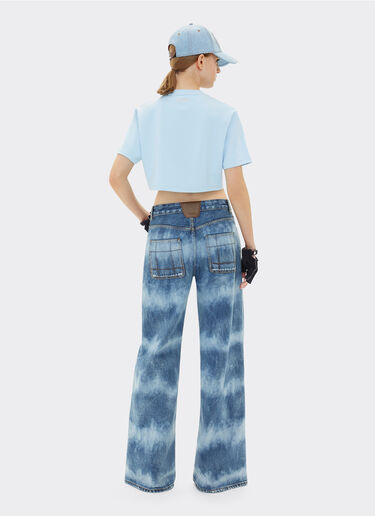 Ferrari Ferrari x Charles Leclerc tie-dye denim five-pocket trousers Dark Denim 22779f