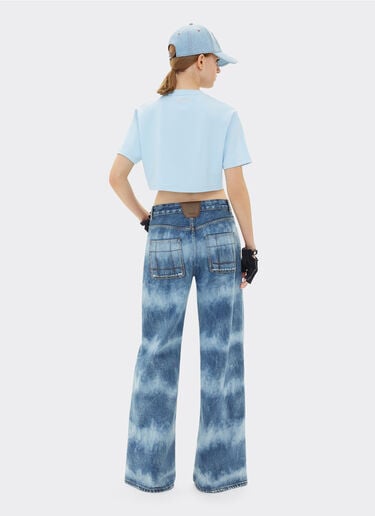 Ferrari x Charles Leclerc tie-dye denim five-pocket trousers Ferrari Ferrari x Charles Leclerc tie-dye denim five-pocket trousers Dark Denim 22779f