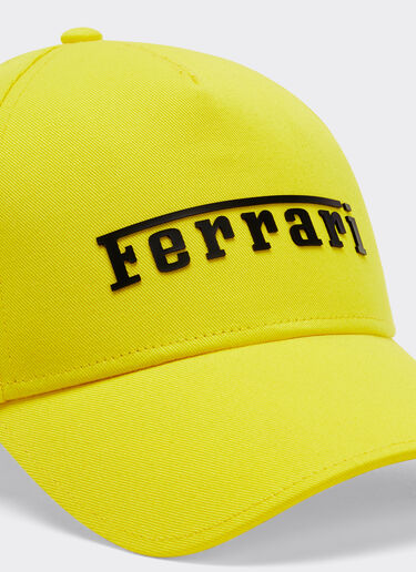 Ferrari Baseball hat with rubberised logo Giallo Modena 20403f