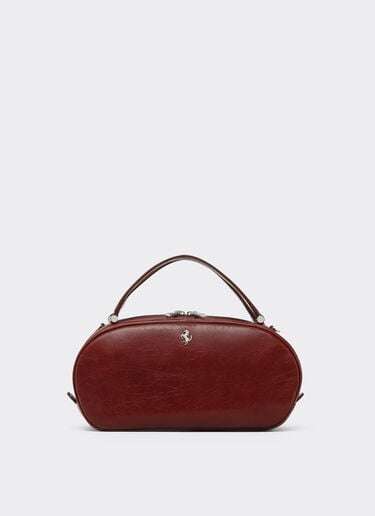 Ferrari Ferrari Dino Mini Bowling Bag Soft in semi-gloss leather Fired Brick 51009f