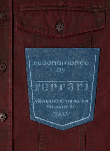 Ferrari Reconditioned by Ferrari cotton overshirt jacket Burgundy 49999f