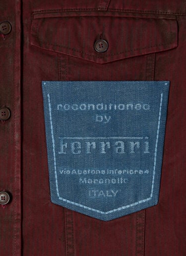 Reconditioned by Ferrari cotton overshirt jacket Ferrari Reconditioned by Ferrari cotton overshirt jacket Burgundy 49999f