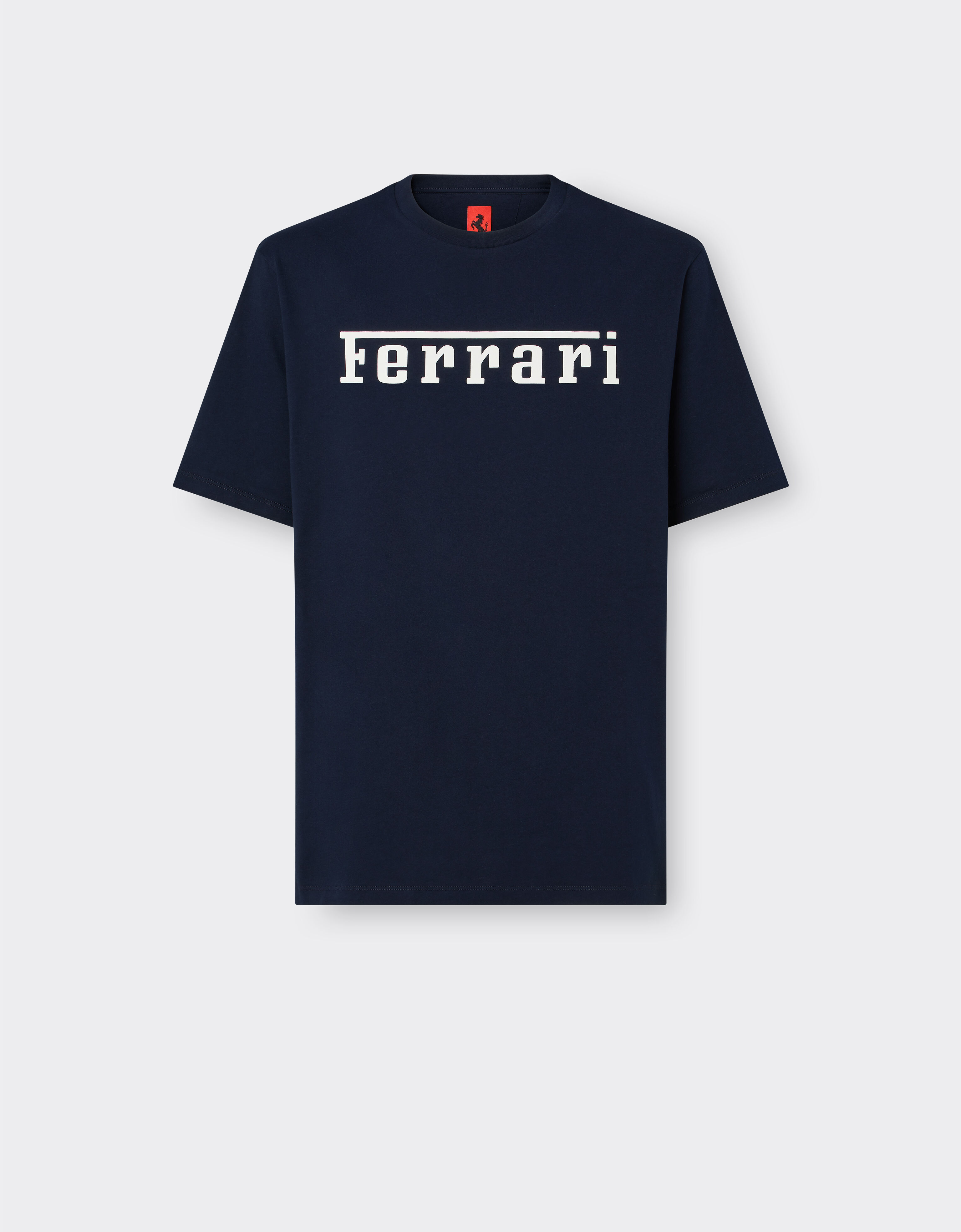 ${brand} Baumwoll-T-Shirt mit Ferrari-Logo ${colorDescription} ${masterID}