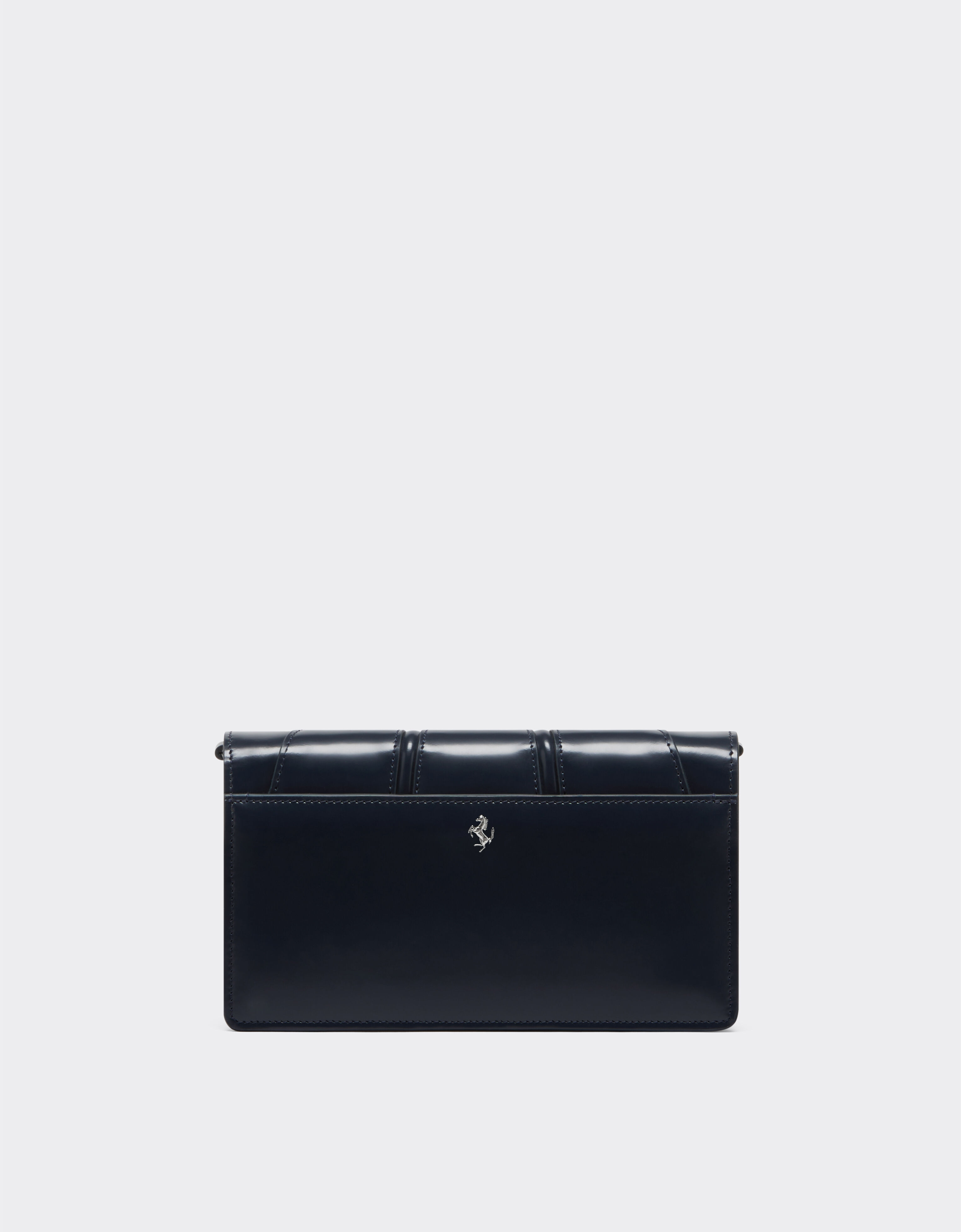 Ferrari Ferrari GT wallet on chain in brushed leather Navy 22114f