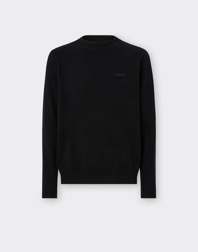 Ferrari Jumper in wool and cashmere with logo Black 21204f