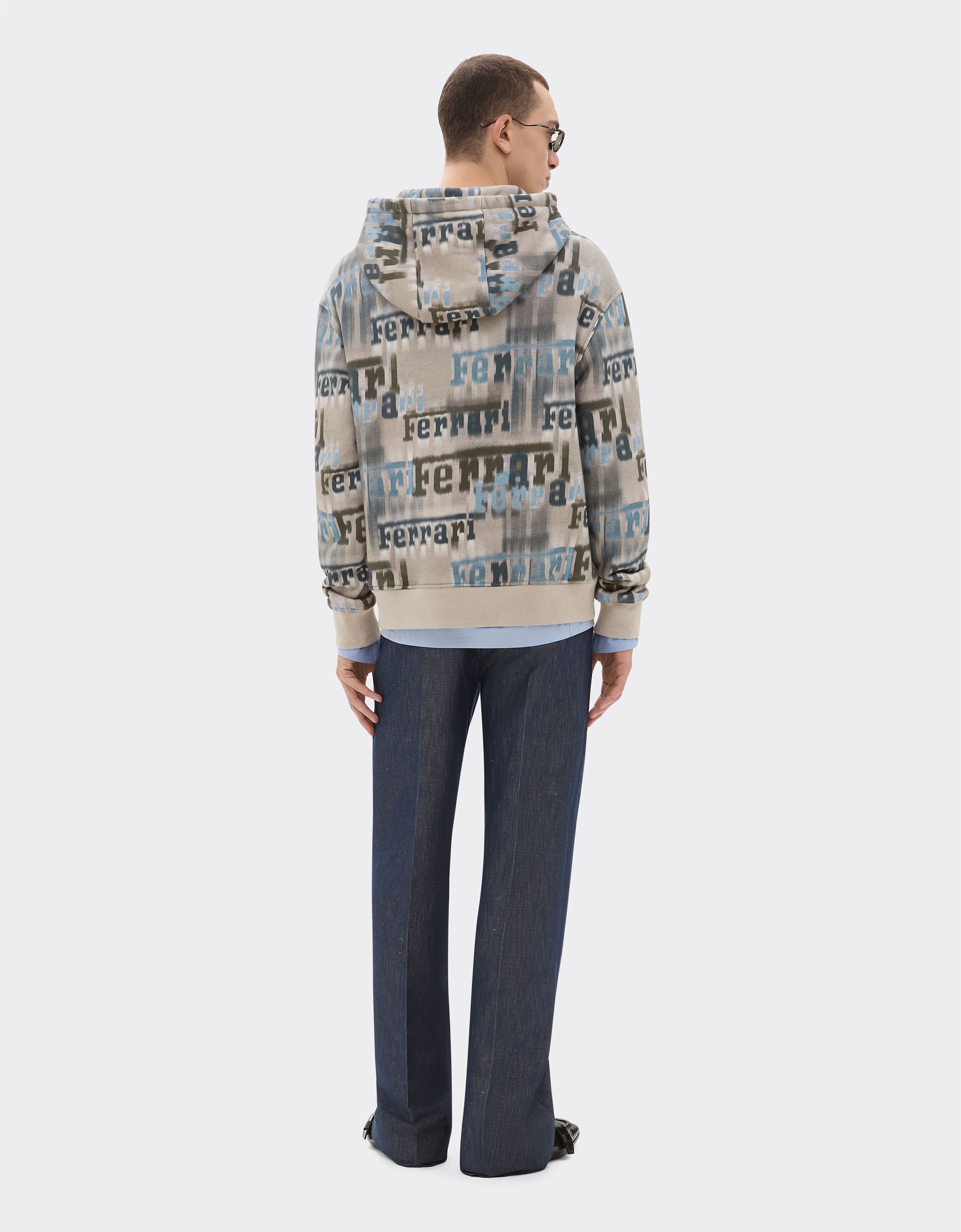 Ferrari Sweatshirt avec imprimé Ferrari Ikat Beige 22830f