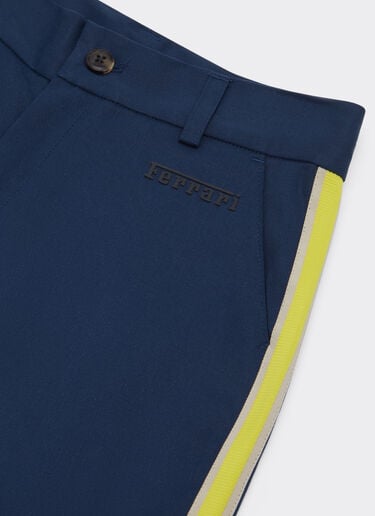 Pantalón de gabardina de algodón Ferrari Pantalón de gabardina de algodón Navy 22335fK