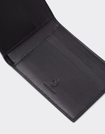 Ferrari Cartera horizontal de piel lisa Negro 20419f