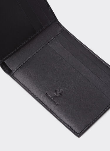 Ferrari Square wallet in smooth leather Black 20419f