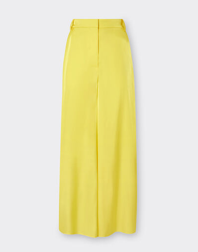 Ferrari Trousers in shiny viscose Light Denim 22230f
