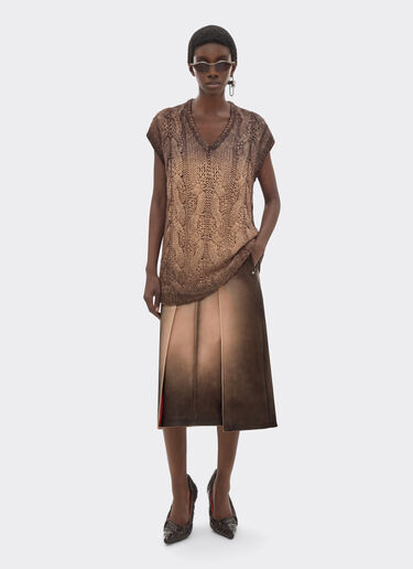 Linen and cashmere vest Ferrari Linen and cashmere vest Marrone Scuro 51645f