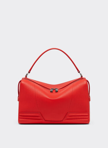 Ferrari Ferrari GT soft mini shoulder bag in tumbled leather Rosso Dino 21397f