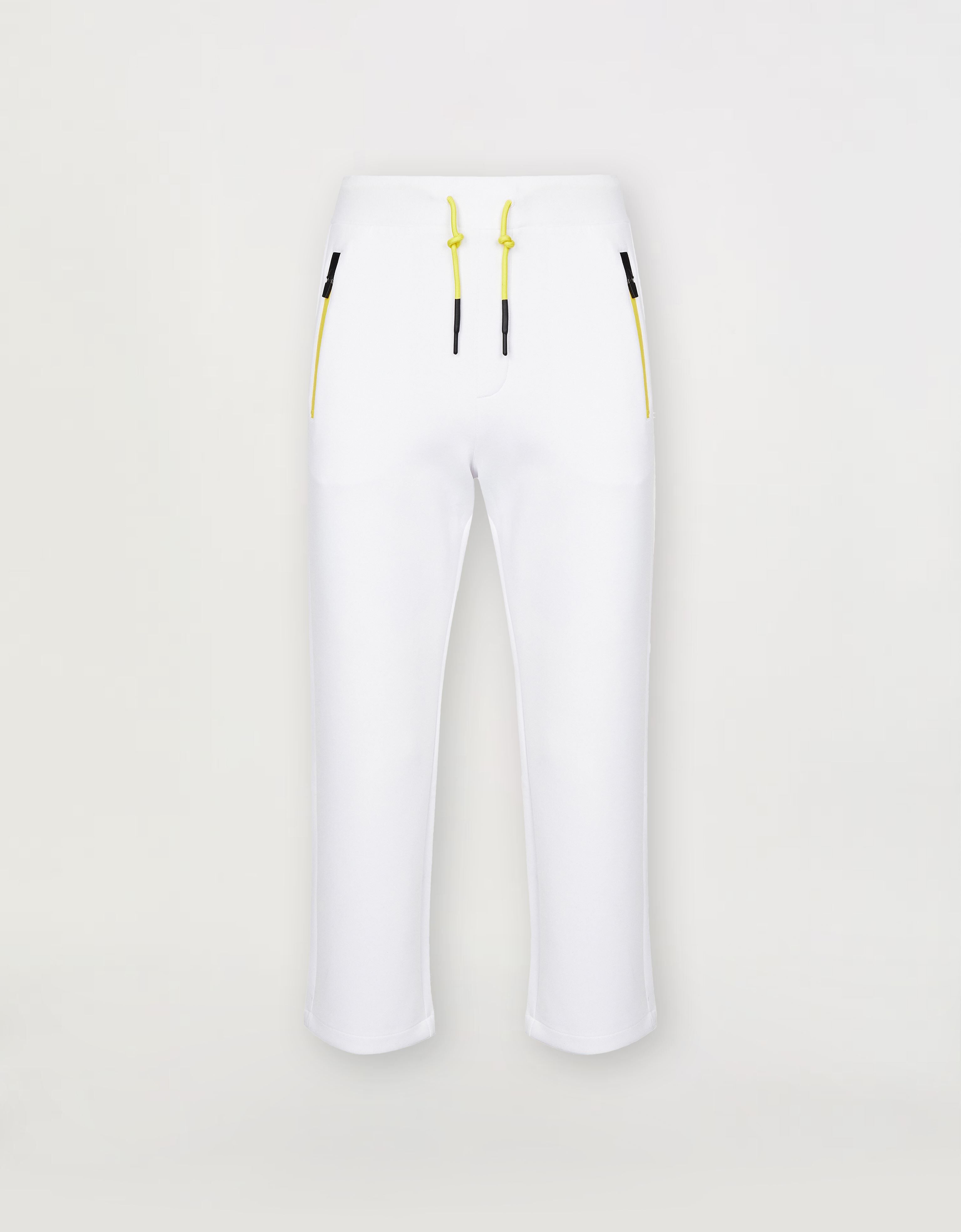 Ferrari Pantalon de jogging homme en scuba stretch recyclé Blanc optique 46957f