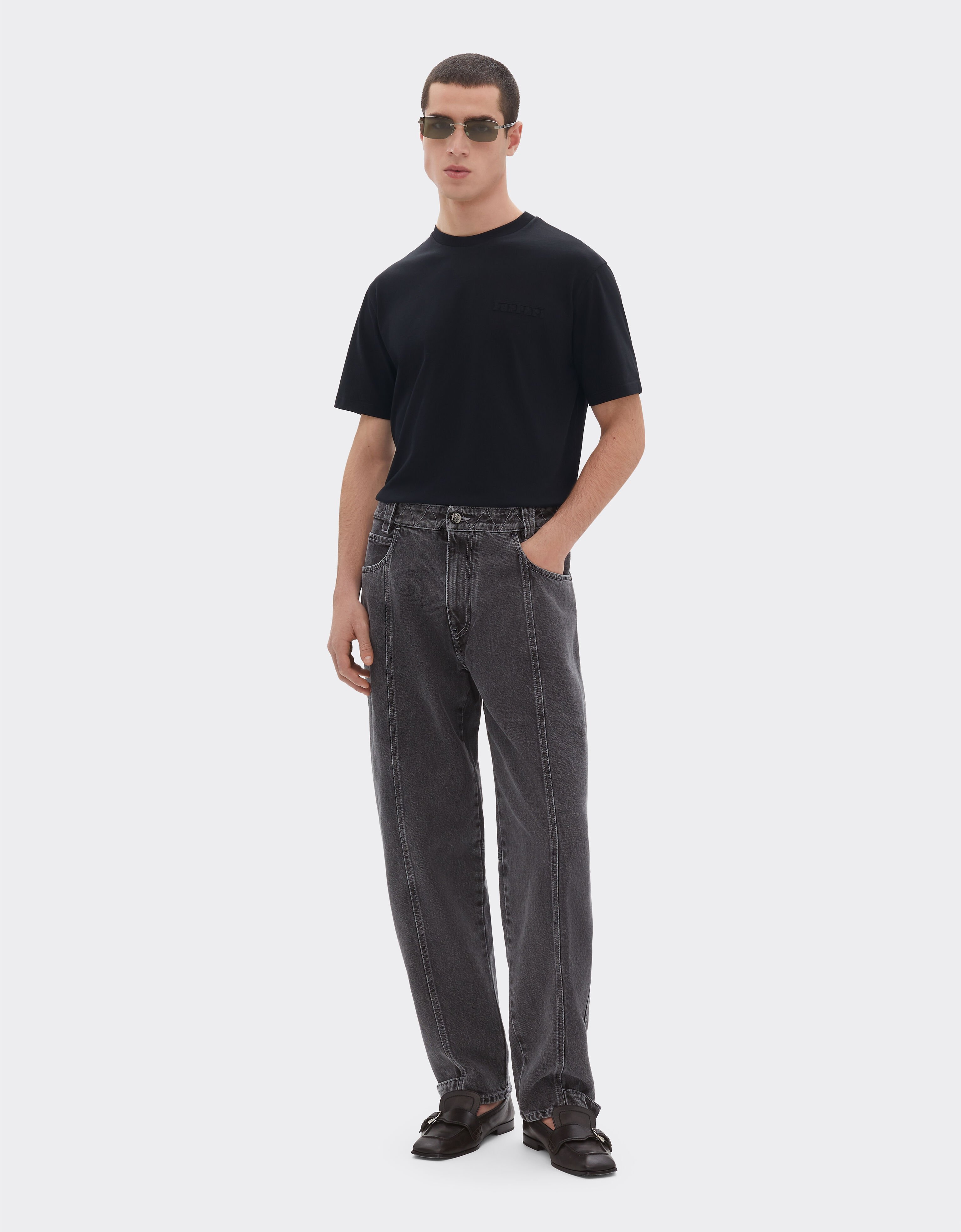 Cotton T-shirt with Ferrari logo Ferrari Cotton T-shirt with Ferrari logo Black 50847f