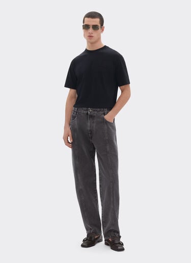 Cotton T-shirt with Ferrari logo Ferrari Cotton T-shirt with Ferrari logo Black 50847f