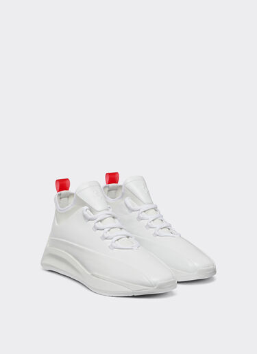 Ferrari Smooth leather driver-style trainers Optical White 20670f