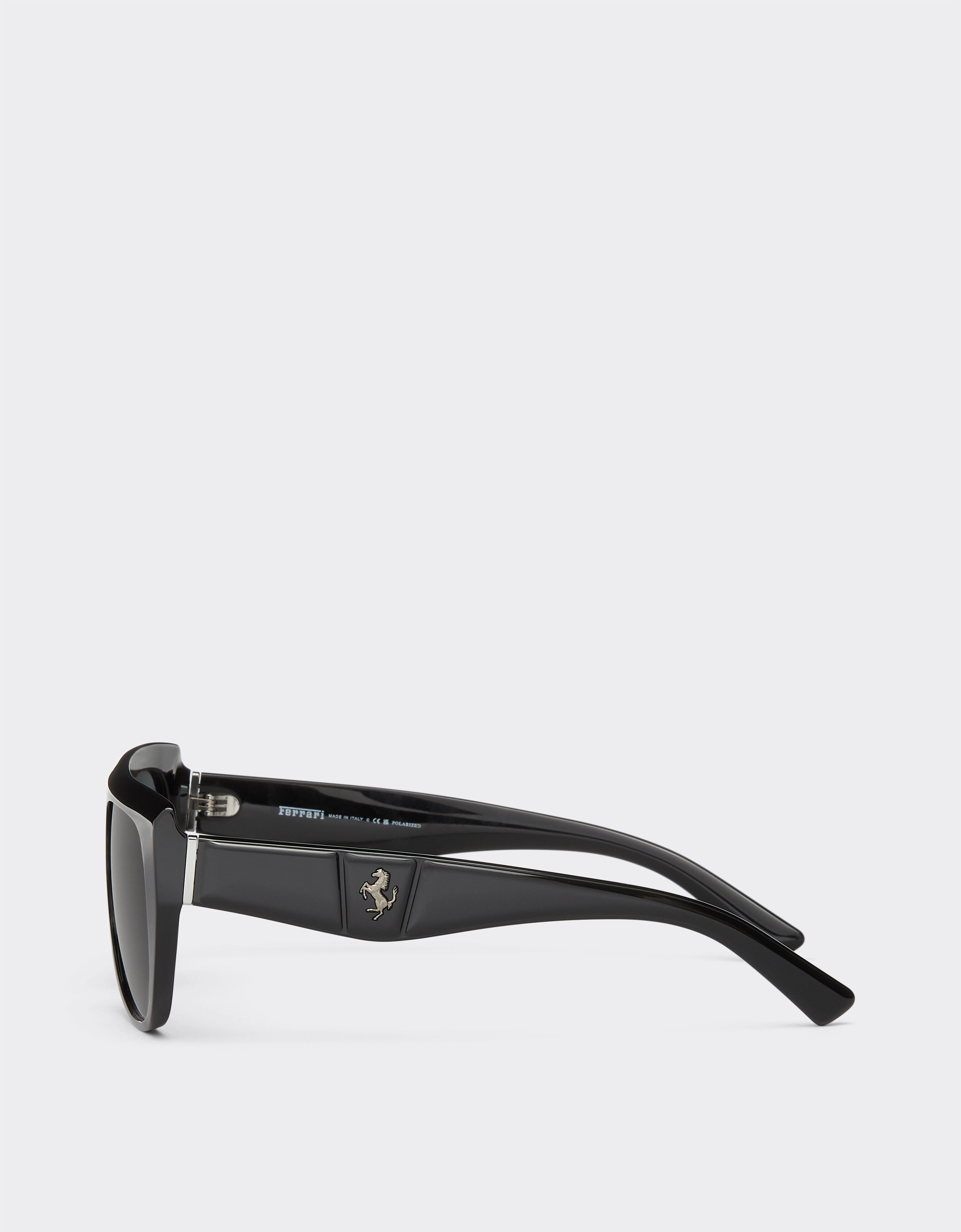 Ferrari 法拉利偏光镜面镜片黑色醋酸纤维太阳镜 黑色 F1201f